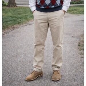 Black brown 1826 Men's Tailored Fit Chino W 38 L32 100% Cotton Dress Work Pant